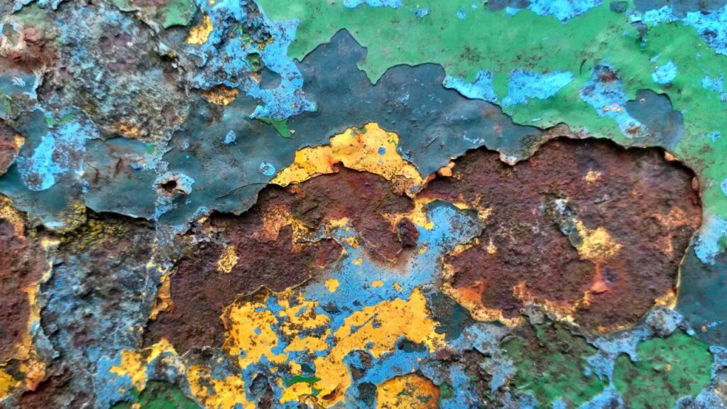 metal rust painting