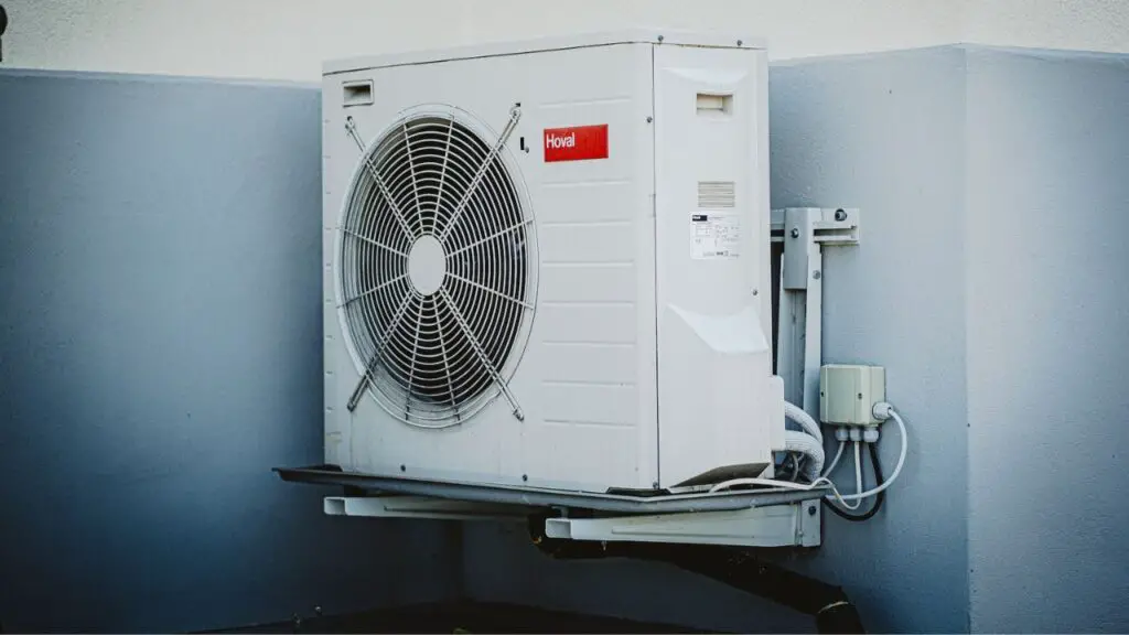 parts of air conditioner system outside