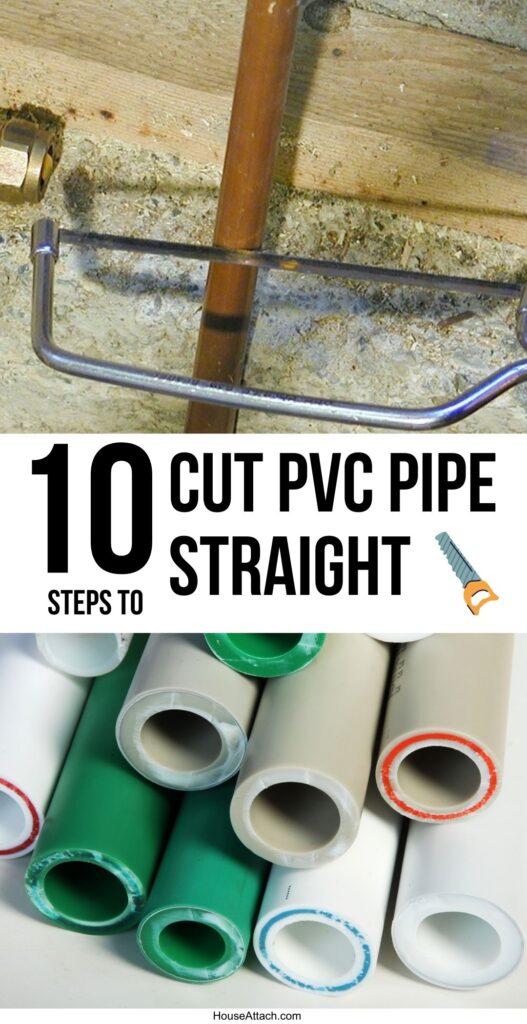 steps to cut pvc straight