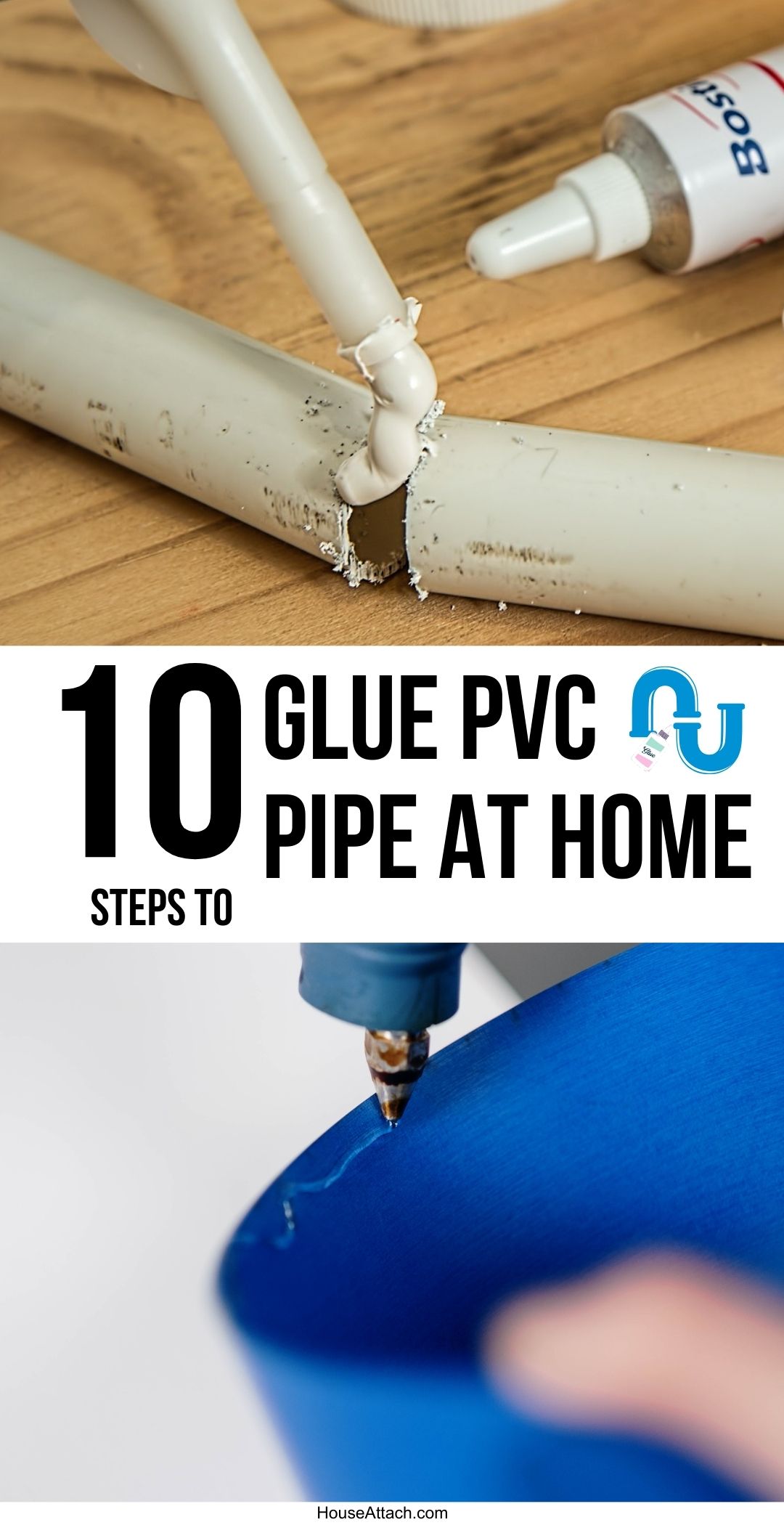 How to glue pvc pipe fittings to stick them together