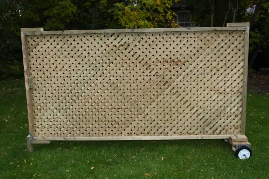 wooden fence for transformer