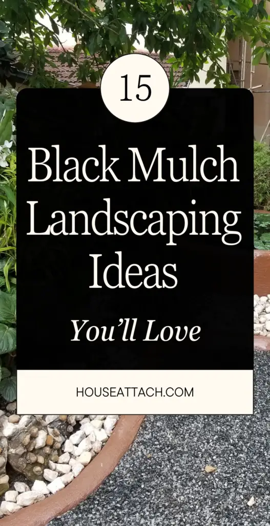 Black Mulch Landscaping Ideas 1