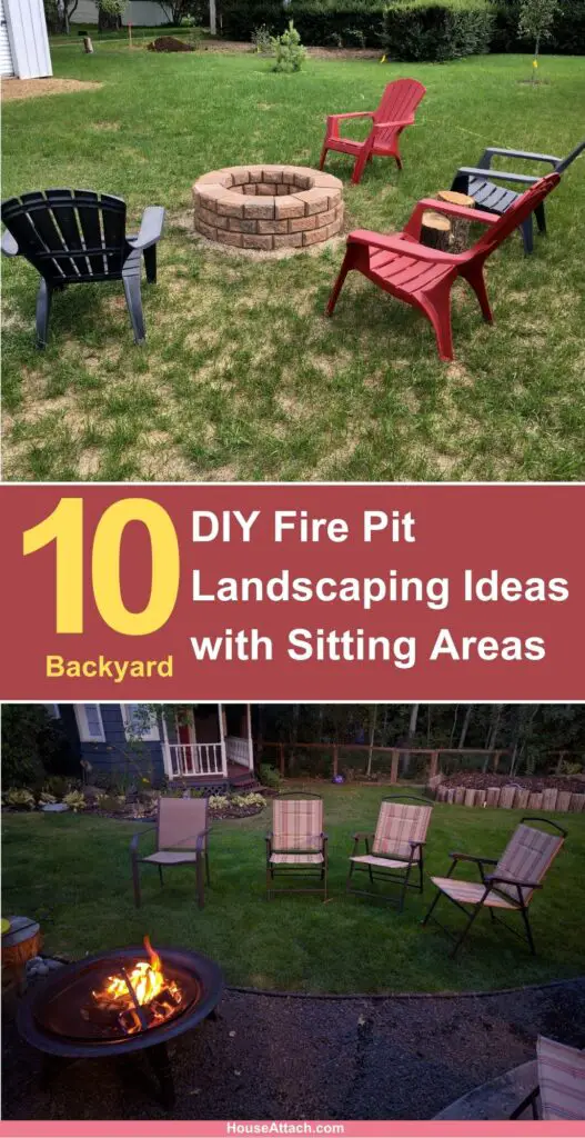 DIY Fire Pit Landscaping Ideas with Sitting Areas