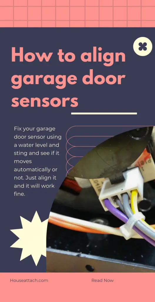 How to align garage door sensors