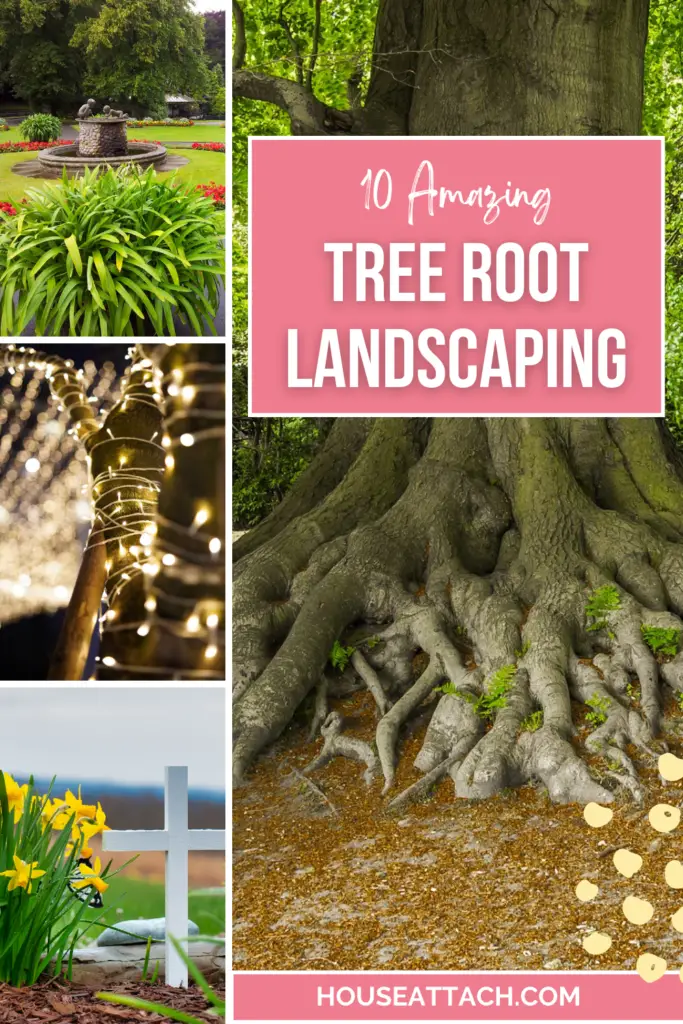 Landscaping for tree root