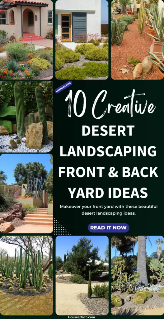 desert landscaping front and back yard ideas