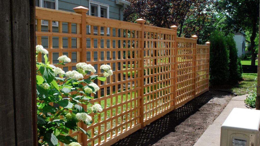 wooden privacy fence for backyard
