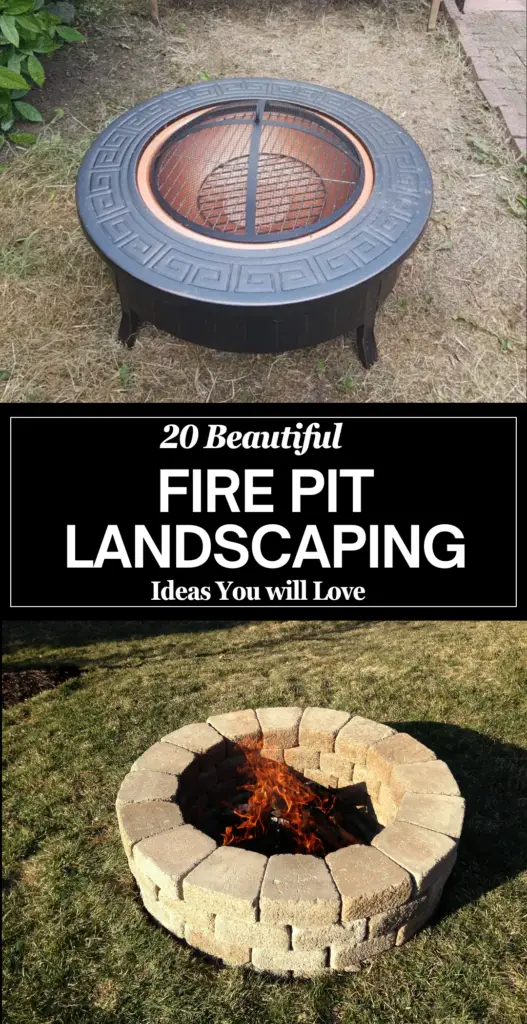 Fire pit landscaping 1