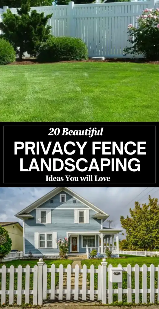 Privacy fence landscaping 1 1