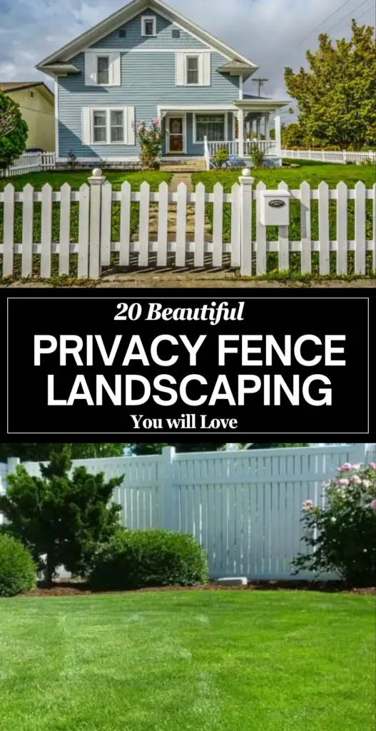 Privacy fence landscaping 1