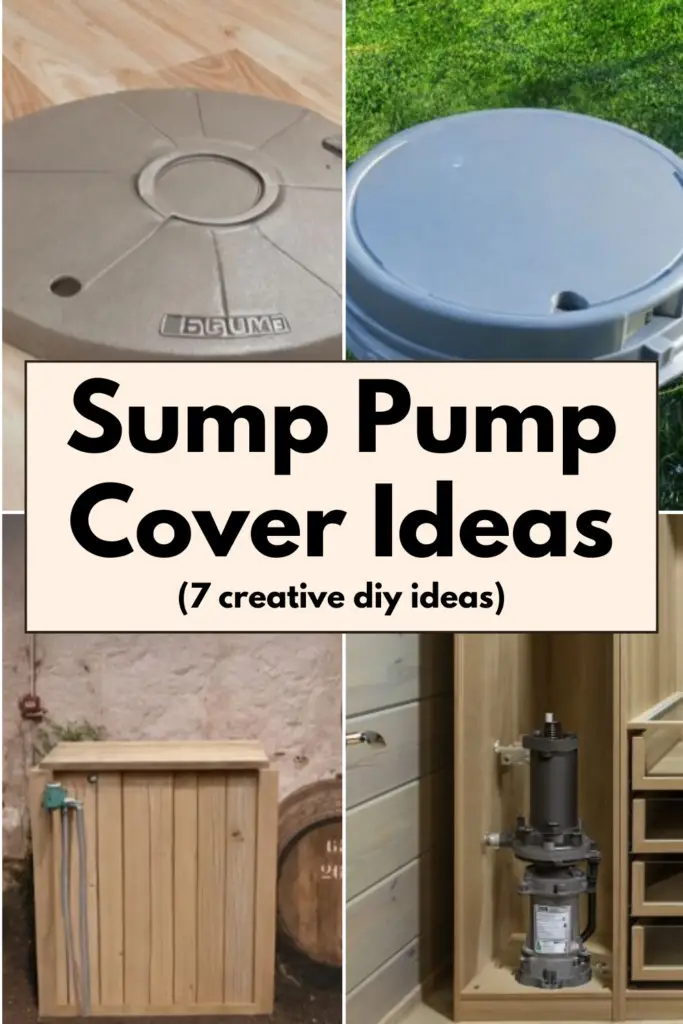 Sump Pump Cover Ideas