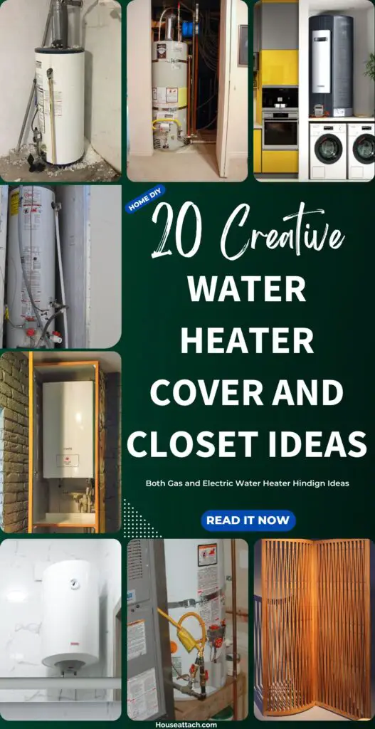Water heater cover and closet ideas