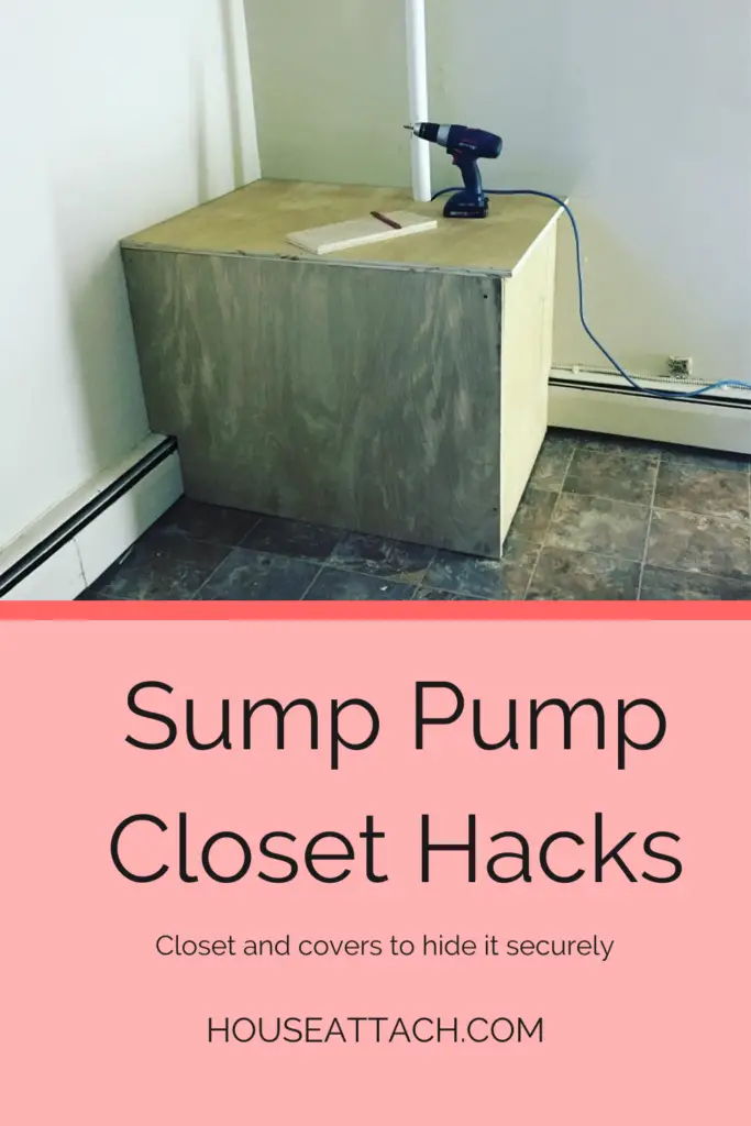 sump pump closet