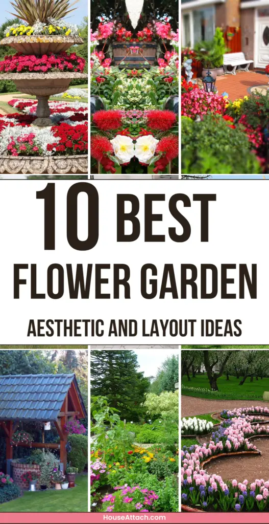 Flower garden Aesthetic and layout ideas