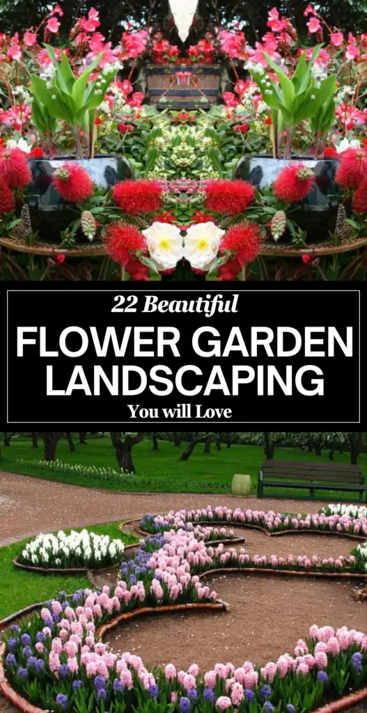 Flower garden landscaping