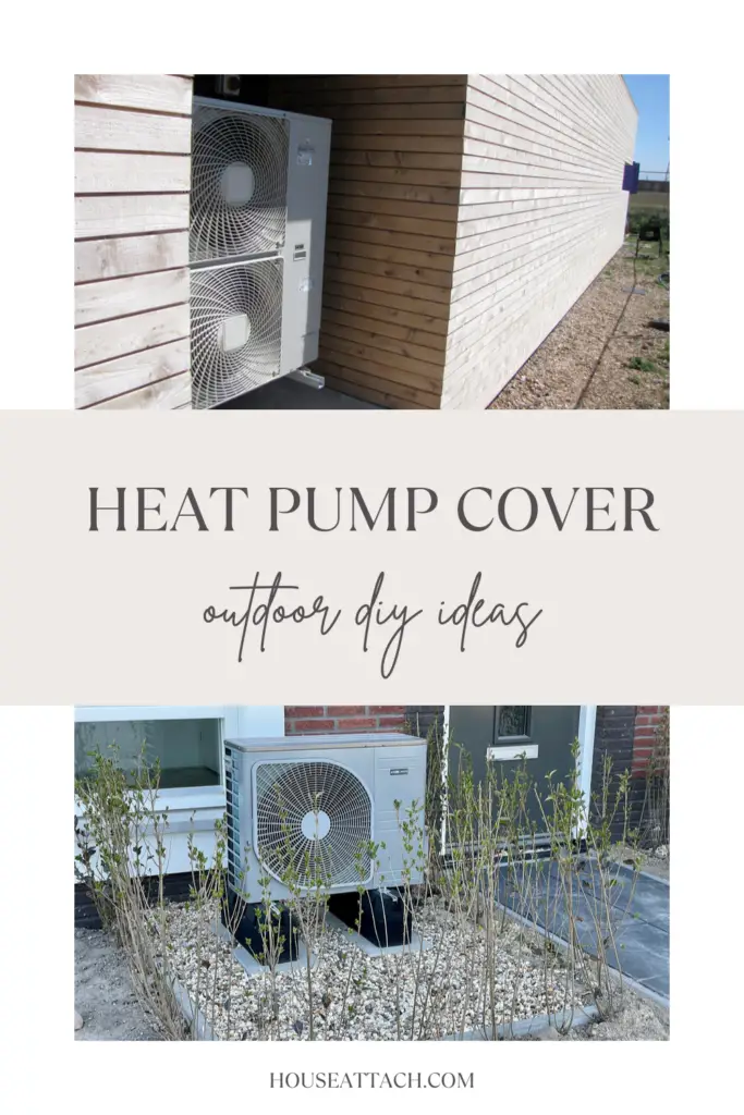 Heat pump cover outdoor DIY