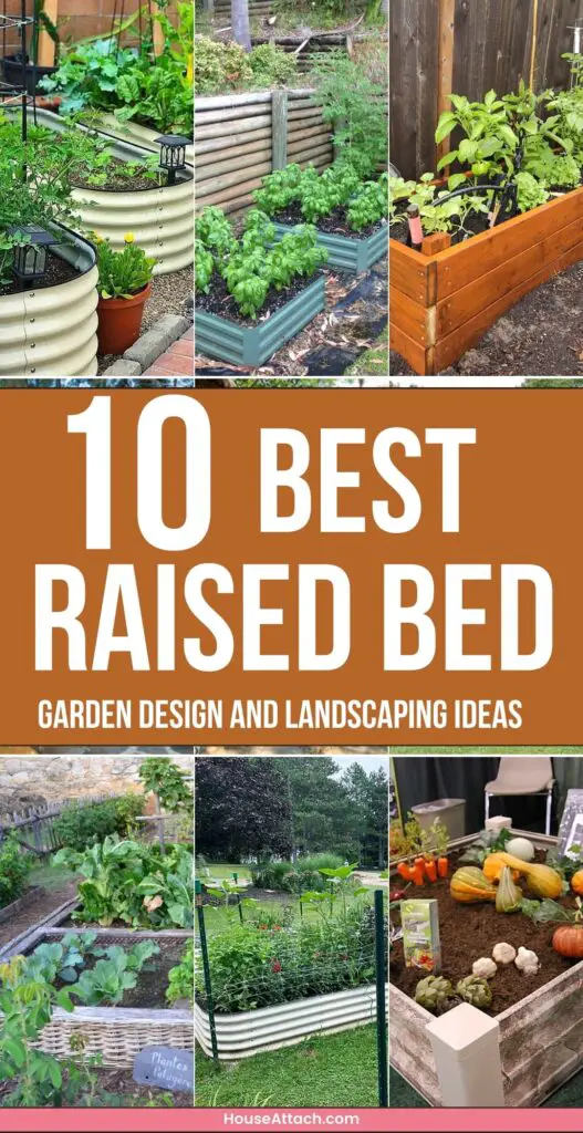 Raised bed garden design and landscaping ideas