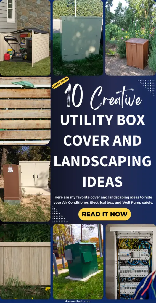 Utility box cover and landscaping ideas 1