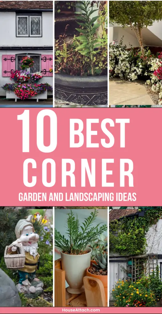 corner bed garden and landscaping ideas