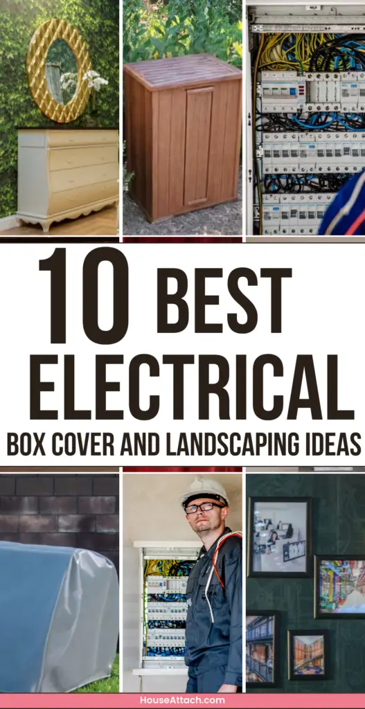 electrical box Cover and Landscaping ideas