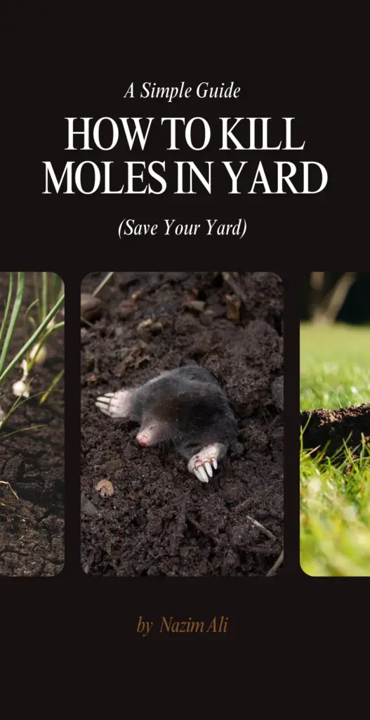 how to kill moles in yard