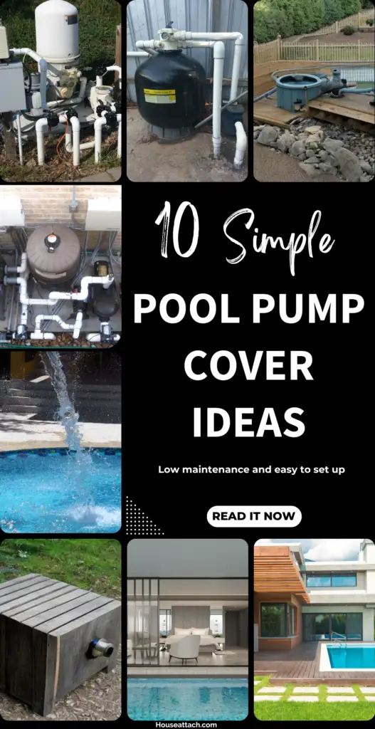 pool pump cover and landscaping ideas