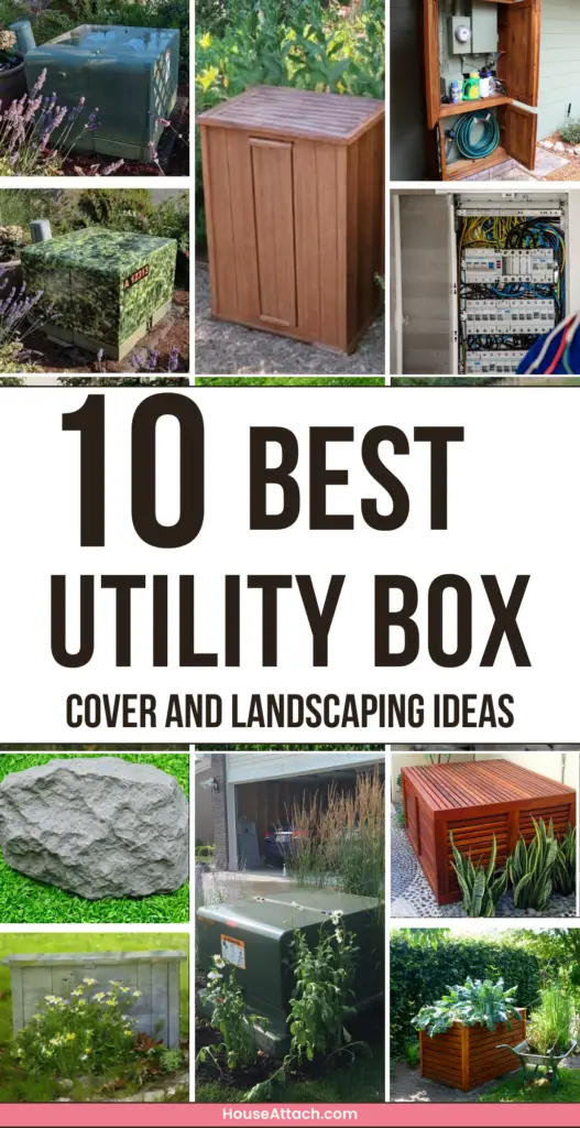 utility box cover and landscaping ideas
