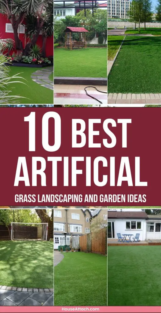 Artificial grass landscaping and garden ideas