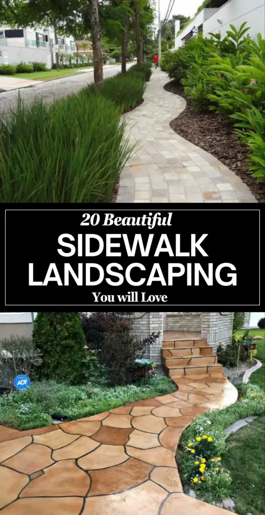 Sidewalk landscaping