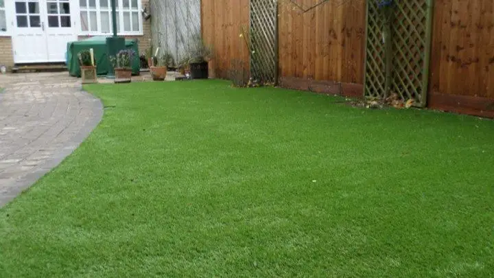 artificial grass in driveway