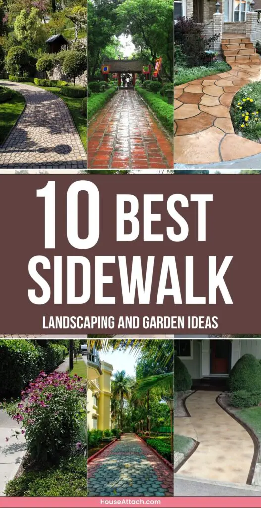 sidewalk landscaping and garden ideas