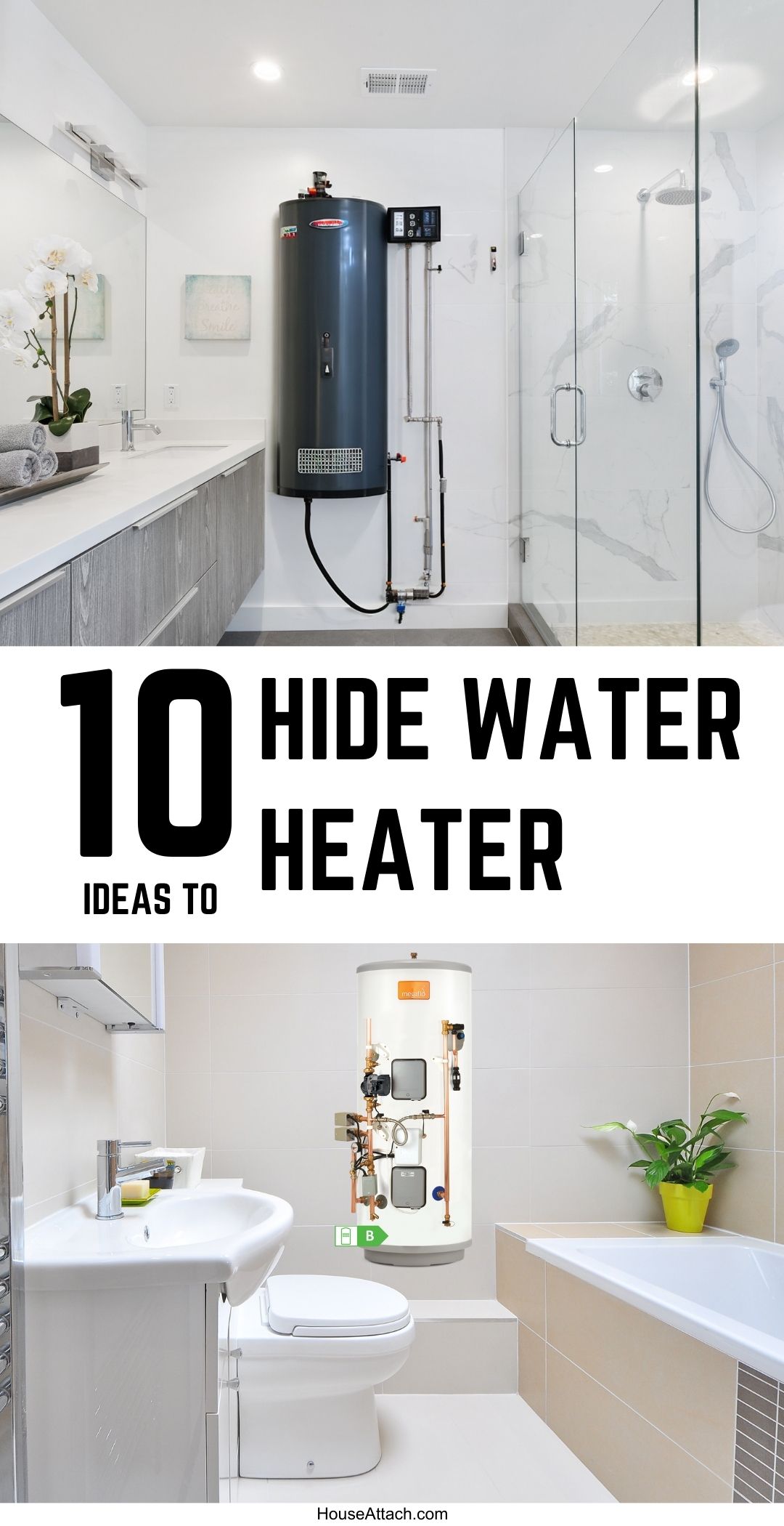 10 Creative Ideas to Hide Water Heater in the Bathroom