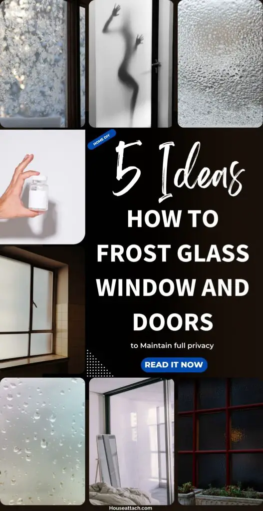 How to frost glass window and doors
