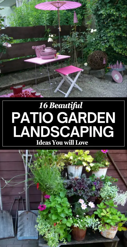 Patio garden landscaping 1