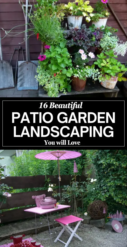 Patio garden landscaping