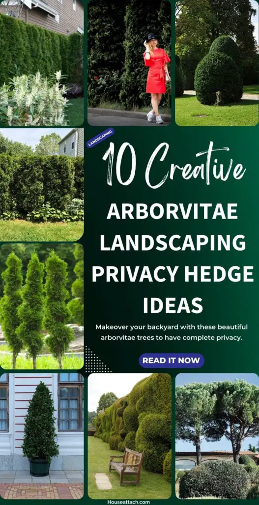 arborvitae landscaping privacy hedge Ideas