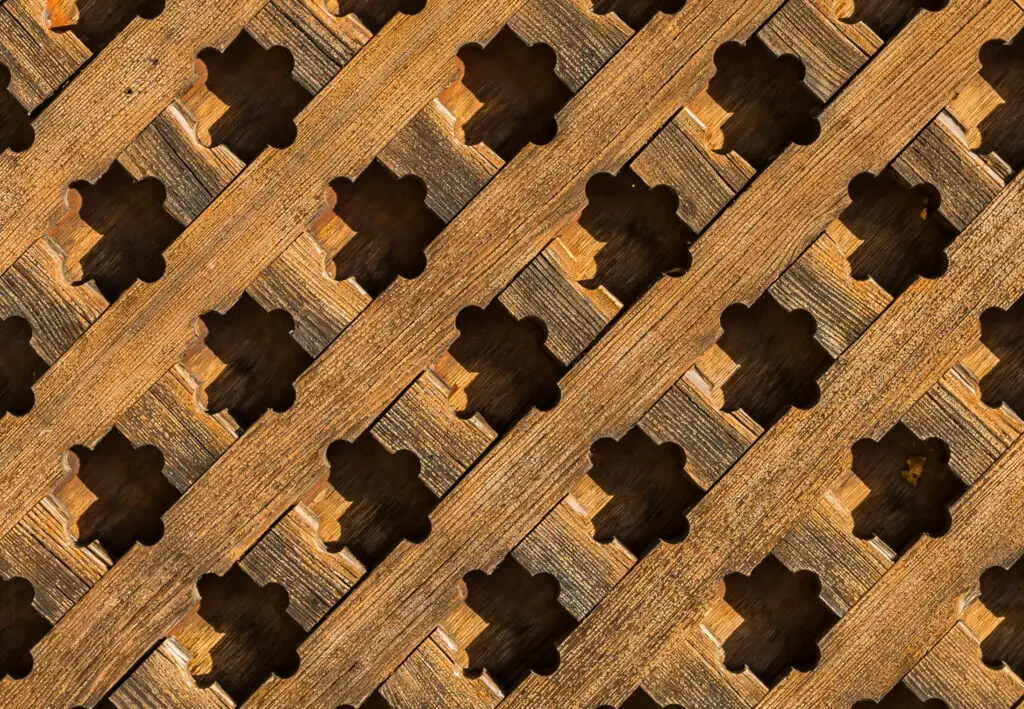 geometric wooden pattern