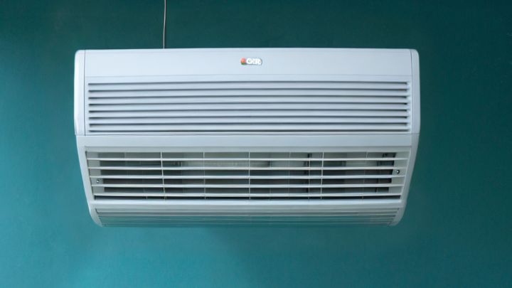 hide air conditioner unit indoor