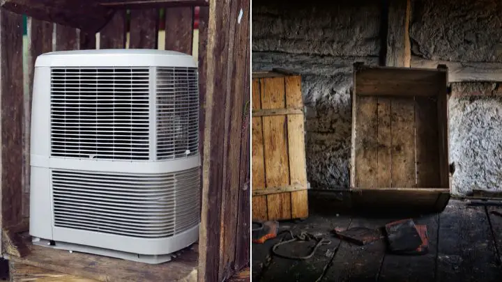 hide air conditioner unit outdoor