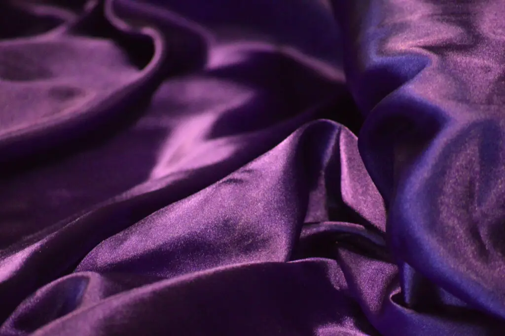 purple silk fabric