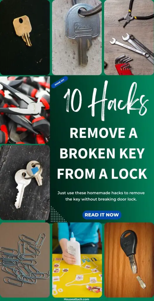 remove a broken key from a lock