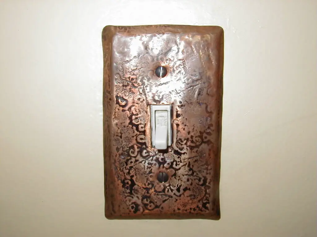 rustic light switch