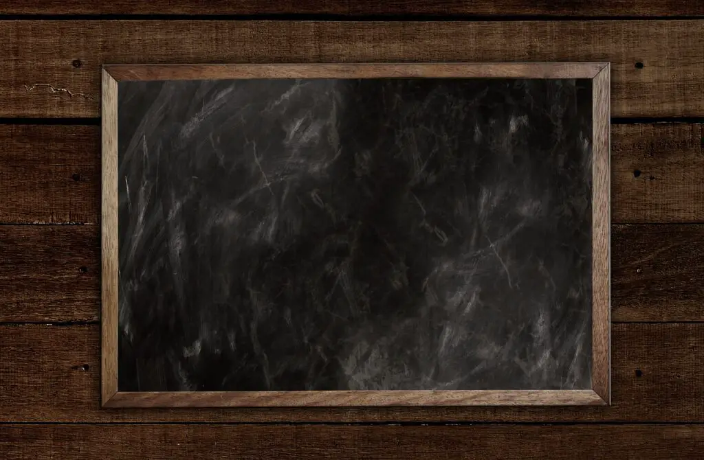 school chalkboard