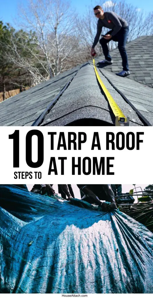 tarp a roof at home