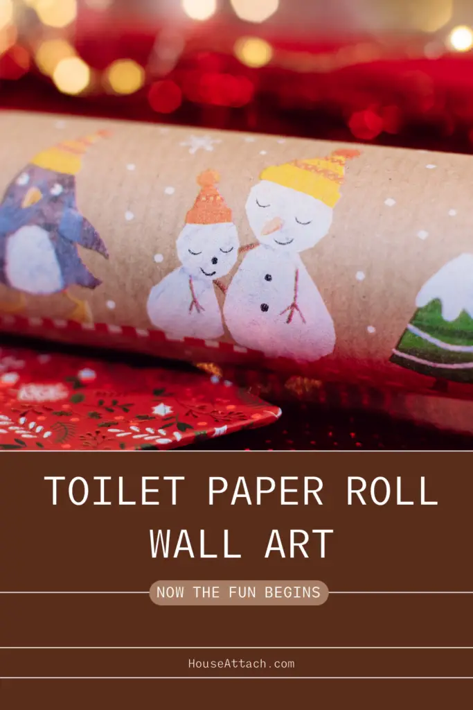 toilet paper roll wall art