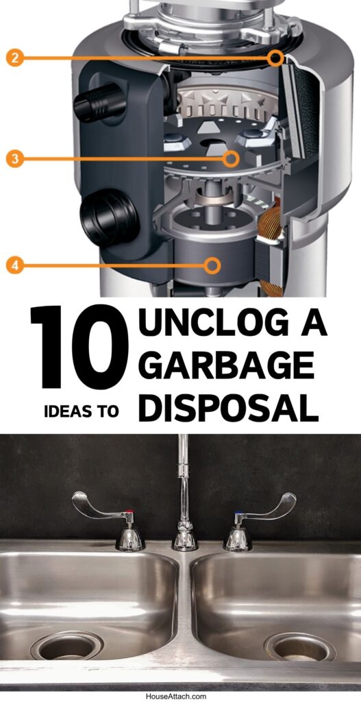 unclog a garbage disposal