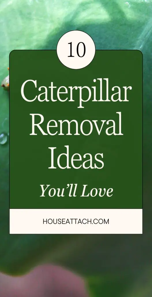 caterpillar removal ideas