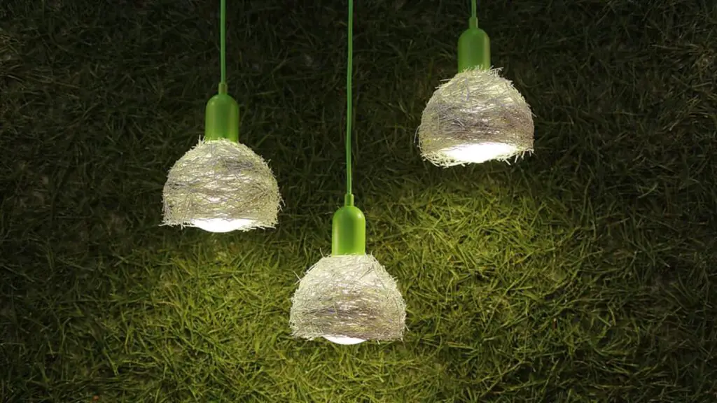 Cover Your Lampshade with Artificial Grass