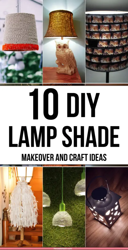 DIY lamp shade makeover and craft ideas