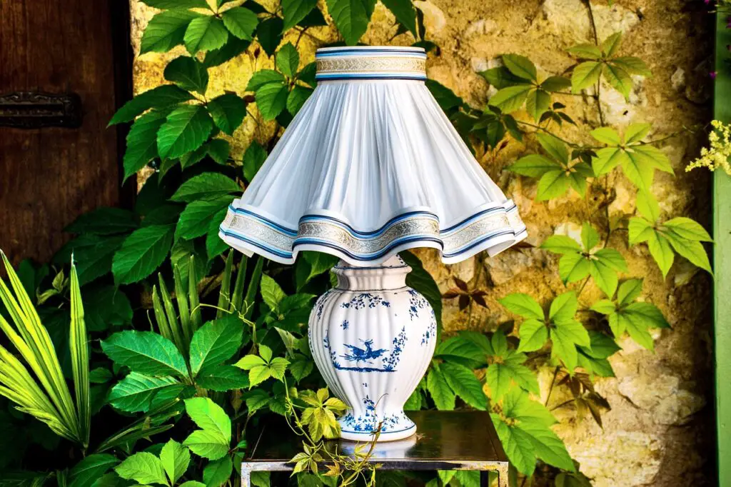 lamp with plants